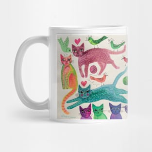 Playful felines Mug